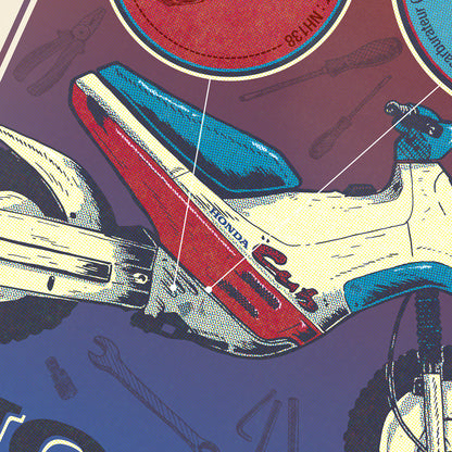 Affiche Honda Cub EZ 90