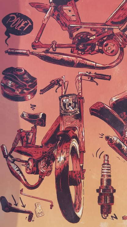 Affiche Honda Cub EZ 90